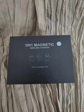 3 in 1 Magnetic Wireless Charger Station S7 For iPhone Apple Watch AirPods Gray